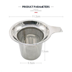 Stainless Steel Mesh Tea Infuser Reusable Strainer Loose Tea Leaf Spice Filter-F1FB