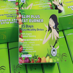 SLIM PLUS Fat Burner Detox Tablets Glutathione & Turmeric 30 Tablets