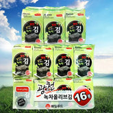Organic Seasoned Roasted Seaweed Snacks - 4g*32 Packs Korean BBQ Seaweed