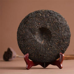 357g Ancient Cooked Puerh Tree Black Tea Cake Tea Old Ban Zhang Ripe Pu-erh Tea