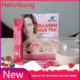 Private Label Collagen Milk Tea Glow Beauty Women Skin Whitening Tea 10g*10bags