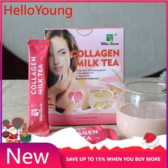Private Label Collagen Milk Tea Glow Beauty Women Skin Whitening Tea 10g*10bags