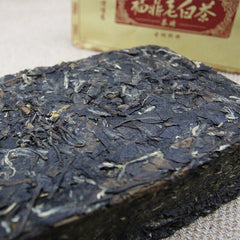 HelloYoung Brick Lao Shou Mei White Tea Cake Health Care 1kg High Quality Fuding White Tea