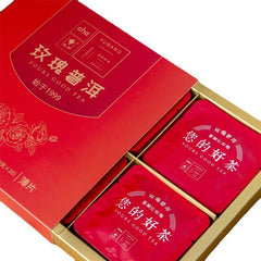 HelloYoung Puerh Tea Thinly Sliced Ripe Tea Rose Panax Ginseng Flower Icelandic Tea 160G