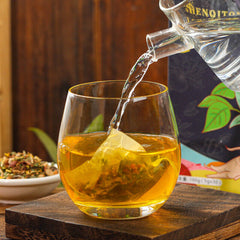 HelloYoung 150g Ginseng seven Tongluo tea Ginseng Ginkgo Huangjing vascular health tea bags