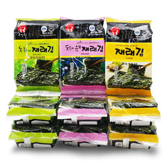 Organic Seasoned Roasted Seaweed Snacks 5g*15 Pack Sea-Salt Nori