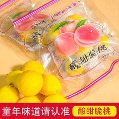 Sweet & Sour Crisp Peaches Yellow Peach Candied Fruit Snacks Lock Throat Peach