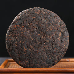 100g Yunnan Pu'er Tea Lao Ban Zhang Ripe Tea CakeQizi Cake Tea Ripe Pu'er Tea