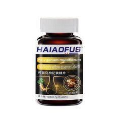 He Shou Wu Ginseng Yellow Essence Tablet Hair Tonic Oral Pressure Candy60Tablets