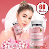 Glutathione Collagen Glow Anti-aging skin Whitening Gummies 60pcs