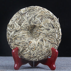 HelloYoung Cake Tea White Hair Silver Needle200g Pu'er Tea Cha Single Bud Moonlight White