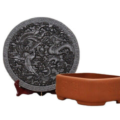 HelloYoung 500g Dragon & Phenix Da Hong Pao Tea Cake Wuyi Oolong Tea Big Red Robe Tea