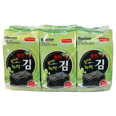 Organic Seasoned Roasted Seaweed Snacks - 4g*32 Packs Korean BBQ Seaweed