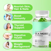 120 Pills Organic Sea Moss Capsules, Irish Sea Moss, bladderwrack & Burdock Root