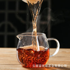 Puerh Ripe Tea, Menghai Yuanmei Yunnan Seventh Cake Ripe Tea 357g