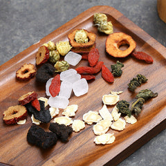 HelloYoung Ginseng Eight Treasure Tea Shanzha Taiju Hongzao Huangjing Gouqi Herb Tea 120g