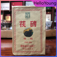 Organic Baishaxi Dark Tea Fu Zhuan Brick Tea China Anhua Black Tea Fu Cha 300g