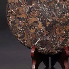 HelloYoung Chinese Tea Healthy Drink Shoumei White Tea Cake Aging Old White Tea 350g