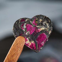 Beauty Heart Shape Rose Puerh Raw Tea chinese high quality puerh tea 500g