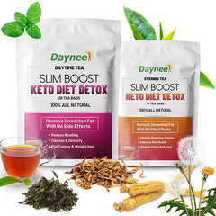 Slim Boost Keto Diet Detox Tea Flat Tummy Organic Herbal Weightloss Slimming Tea