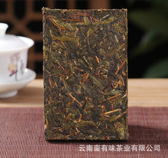 250g Xigui Gold Leaf Raw Brick Old Tree Raw Puerh Tea Brick Yunnan Puerh Tea