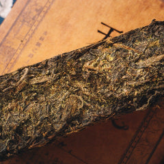 Raw Material Old Tea Brick Anhua Black Tea1000g Golden Flower Handmade Porch Tea