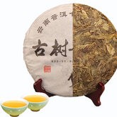 HelloYoungChina 357g Spring Puer Cake Pu Erh Raw Pu-erh Green Tea Handmade Fermented Leaf