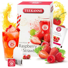 Strawberry Raspberry Fruit Tea Brewing Tea Summer Flower and Fruit Tea Cold