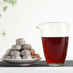 HelloYoung Yunnan Pu'er Tea 500g Glutinous Rice Fragrance Ripe Tuo(White Cotton) Pu'er