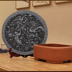 HelloYoung Wuyi Oolong Tea & Big Red Robe Tea Dragon Phenix Da Hong Pao Tea Cake 500g