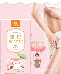 Peach Enjoy SO Tea Lotus Leaf Tea Cassia Seed Hawthorn Tea