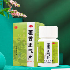 2 瓶Tongrentang Huoxiang Zhengqi Pian 同仁堂藿香正气片 60片/瓶