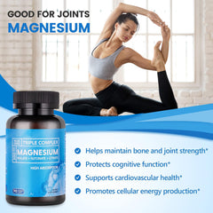 Magnesium Capsules Health Care All-natural Ingredients