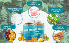 Magnesium Glycinate Gummiesease mood gummy fruit flavored gummies 60 capsules
