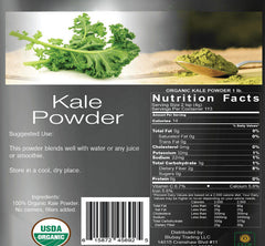 Kale Powder Organic 100% Pure 1.1 lb. Non Gmo Superfood Organic Kale