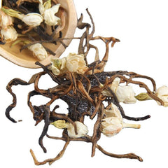 HelloYoung Jasmine Black Tea Fengqing Yunnan Dian Hong Tea Red Gold Buds Bulk 500g/1.1lb