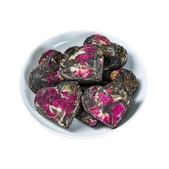 Beauty Heart Shape Rose Puerh Raw Tea chinese high quality puerh tea 500g