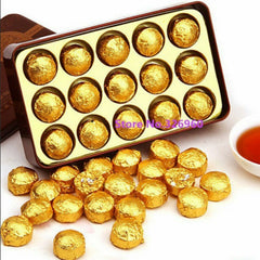 15 Pcs 185g Cooked Pu Er Tea Black Tea Gift Packing Pu-erh Tea Tin Box Puer Tea