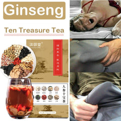 100 Original Ginseng Ten Treasure Herbal Tea Mens Health Vitality Blend