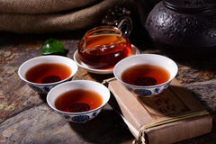 HelloYoung250g Pu Er Tea Cooked Old Pu'er Tea Brick Brown Fragrant Brick Menghai Pu-erh Tea