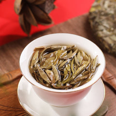 HelloYoung 300g Fuding White Tea Peony King Old White Tea Cake High Mountain Aged Wild Tea