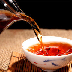 200gYunnan Organic Cooked Puerh Tea Ripe Puer Tea BuLang Old Wild Tree Black Tea