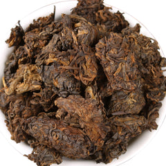 500g Black Tea Puerh Tea,Golden Bud Old Tea Head Menghai Ripe Tea