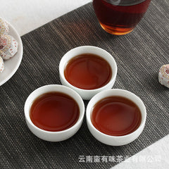 HelloYoung Yunnan Pu'er Tea 500g Glutinous Rice Fragrance Ripe Tuo(White Cotton) Pu'er