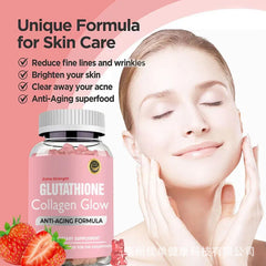 Glutathione Collagen Glow Anti-aging skin Whitening Gummies 60pcs
