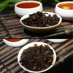HelloYoung357g Great Original Pu-erh Tea Cooked Tea Cake Ripe Tea Shu Pu'er Tea HelloYoung