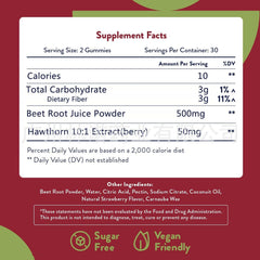 Sugar Free LINE ONE Beet Root Gummy Cherry - Heart Health, Blood Circulation