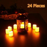 24x LED Flameless Tea Light Tealight Candle Wedding Decoration Battery Included