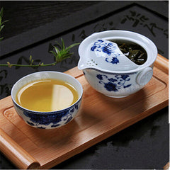 Fashion Tea set Include 1 Pot 1 Cup elegant gaiwan Beautiful and easy teapot kettle Blue and white porcelain teapot