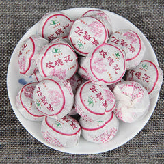 HelloYoung Ripe Puerh Tea Mini Tuo Tea Rose Chinese Yunnan Cooked Black Tea Healthy Care